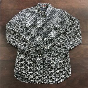 Scotch and soda long sleeve b/w design shirt
